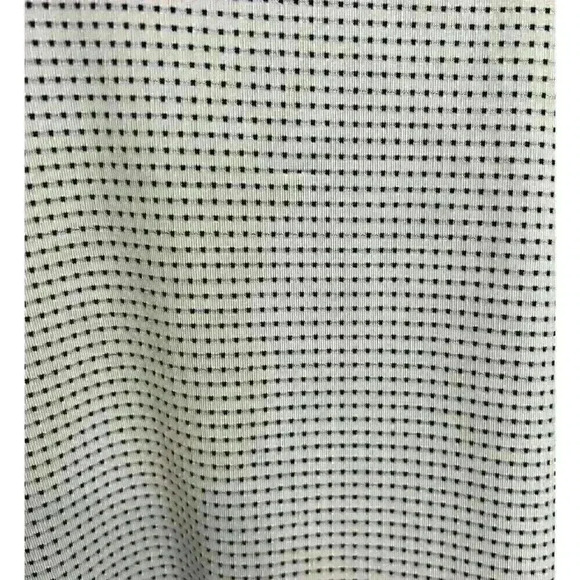 Talbots Womens Activewear Lg White w/Black Polka Squares Short Sleeve T-Shirt - Picture 8 of 13